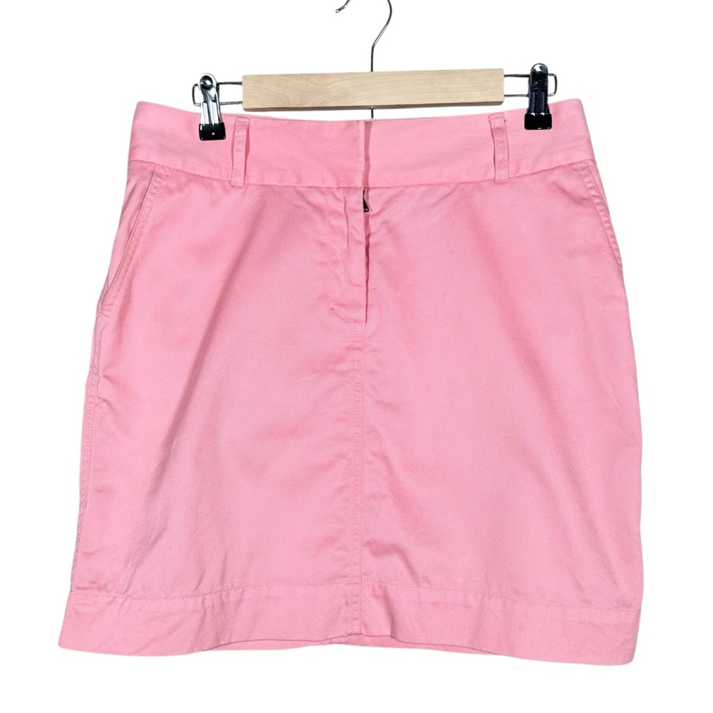 VINEYARD VINES Canvas Cotton Midi Skirt 18” In Pink